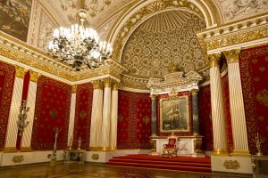 the State Hermitage Museum, the Peter or small throne room, St. Petersburg, Little Tour of Russia