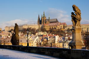 Prague Castle view from the Charles Bridge, Jewish Tour to the Czech Republic