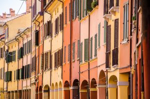 Italy Bar-Bat Mitzvah Tour, 11 days/10 nights. Porticos of Bologna, Italy