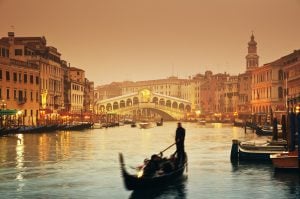 Italy Bar-Bat Mitzvah Tour, 11 days/10 nights. Venice Grand Canal with Gondolas , Italy