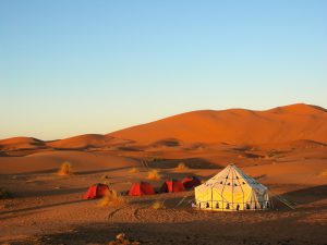 Pilgrimage tour "In the Footsteps of Jesus" to the Holy Land and Eilat. Tent in the desert.
