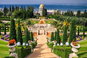 Jewish Heritage Tour to Israel, 9 nights. Bahai gardens of Haifa city
