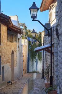 Jewish Heritage Tour to Israel with Eilat, 14 nights. Street in Safed city