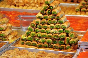 Luxury Small Group Tours to Israel 2019, 11 days/10 nights. Baklava at Mahane Yehuda Market