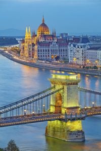 Jewish Heritage in Central Europe, 14 days/13 nights. Budapest in night light, Jewish Heritage in Central Europe
